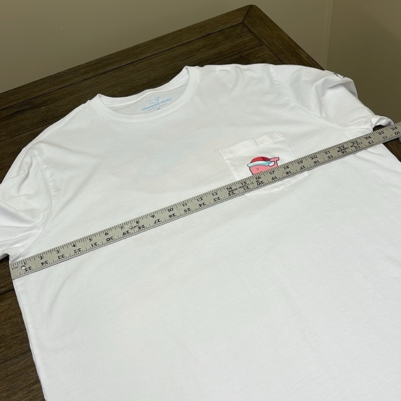 Vineyard Vines Christmas Graphic Logo Men’s Long Sleeve T-Shirt - White - XL - Picture 9 of 14